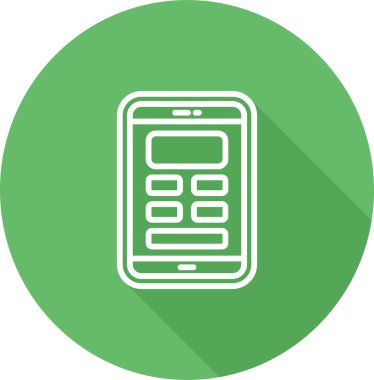 Mobil Tasarım Web simgesi vektör çizimi