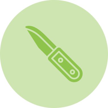 Modern bıçak simgesinin vektör illüstrasyonu