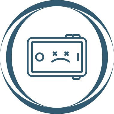 Modern simge hüzün eksikliğinin vektör çizimi