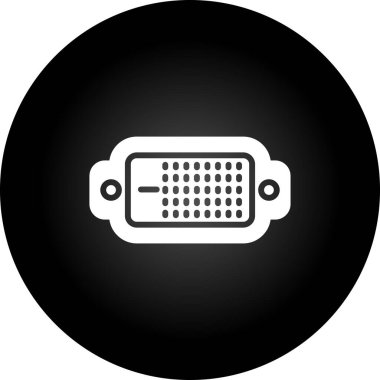 computer vector glyph icon design