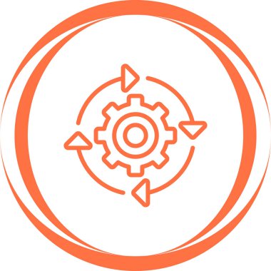 dişli simgesi vektör illüstrasyonu