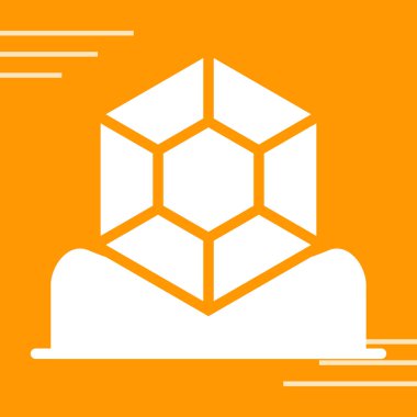 Bal peteği ikonu. vektör illüstrasyonu