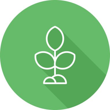 Modern ağaç simgesinin vektör illüstrasyonu