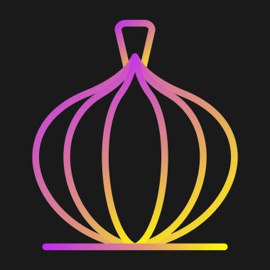 Soğan. Web simgesi basit tasarım