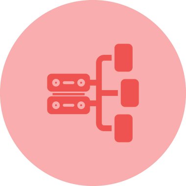 şebeke. Web simgesi basit illüstrasyon