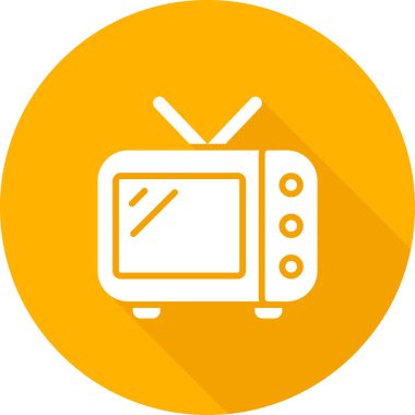 televizyon simgesi vektör illüstrasyonu
