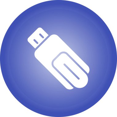 usb flash disk simgesi, basit illüstrasyon