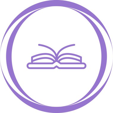 Kitap. Web simgesi basit illüstrasyon