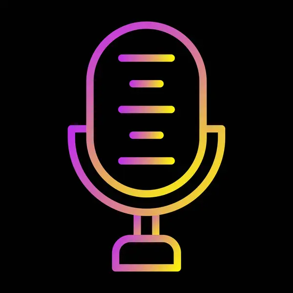 microphone icon web simple illustration