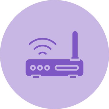 wifi router simgesi web basit illüstrasyonuName