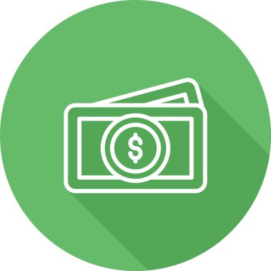 Dolar işareti simgesi, vektör çizimi