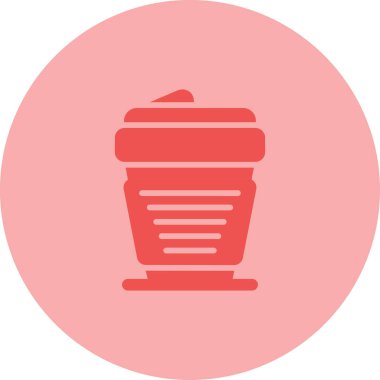 Kahve simgesinin vektör illüstrasyonu