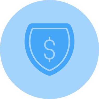 kalkan ikon vektör illüstrasyonu