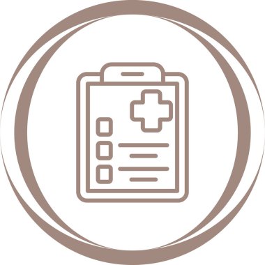 Tıbbi ve sağlık hizmetleri kavramının vektör simgesi