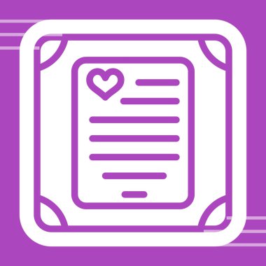 kalp aşk notu simgesi