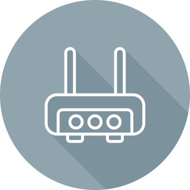 wifi router simgesi web basit illüstrasyonuName