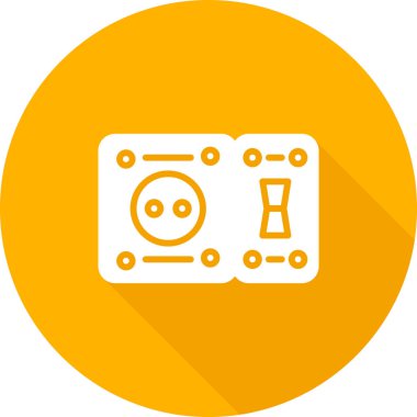 Modern bir simge tasarımının vektör illüstrasyonu