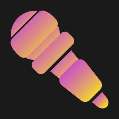 microphone icon web simple illustration