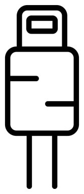 bagaj simgesi, vektör illüstrasyonu