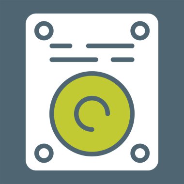 Disk. Web simgesi basit illüstrasyon