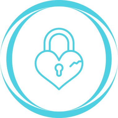 asma kilit web simge vektör çizim