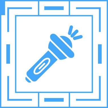 Mikrofon. Web simgesi vektör illüstrasyonu