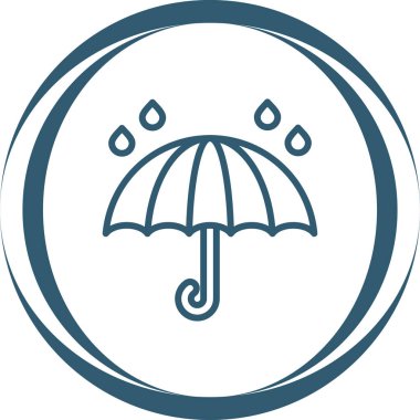 yağmur şemsiyesi dairesel simgesi modada