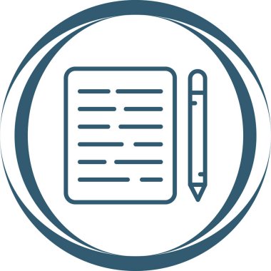 Belge simgesinin vektör illüstrasyonu