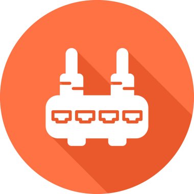 wifi router simgesi web basit illüstrasyonuName