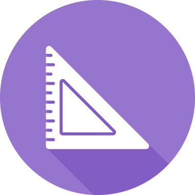 Üçgen Cetvel simgesinin vektör çizimi       