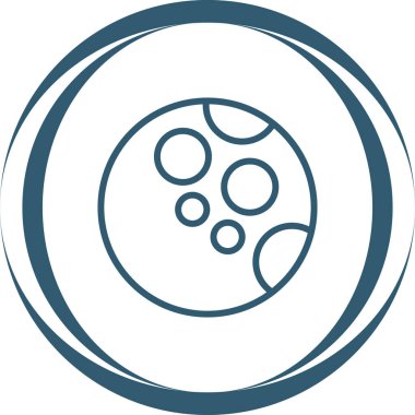 Modern b 'nin vektör illüstrasyonunda topun eksik simgesi