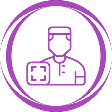 Doktor yuvarlak vektör simgesi