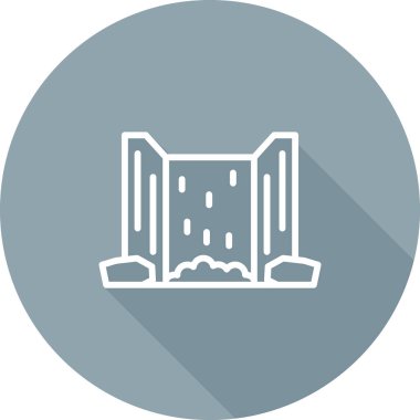 Modern yapı ikonunun vektör illüstrasyonu