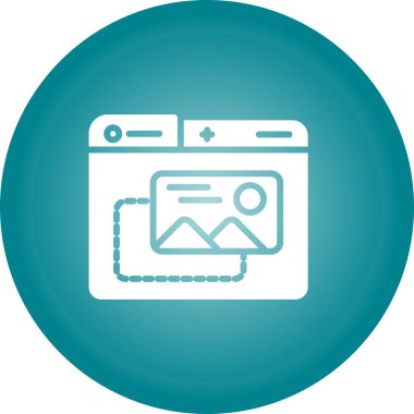 vektör lcd televizyon simgesi