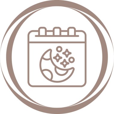 vektör Takvimi Simgesi illüstrasyonu