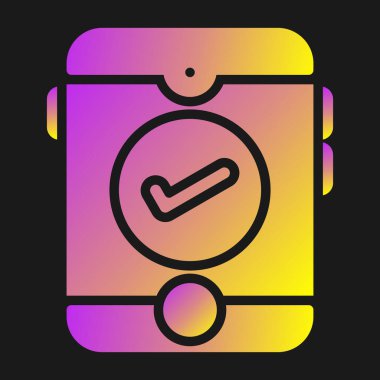 Alarm simgesi, vektör illüstrasyonu