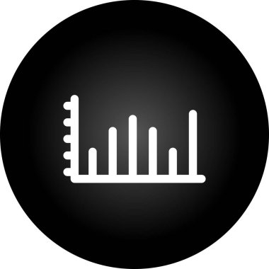 grafik vektör simgesi. Bu düz yuvarlak kare düğmesi beyaz arkaplanda siyah renk ve gri renkler kullanır