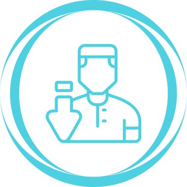 doktor simgesi, vektör illüstrasyonu