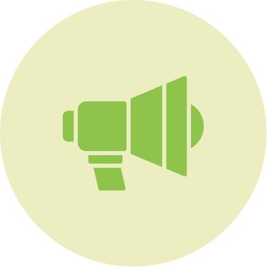 Megafon. Web simgesi basit illüstrasyon