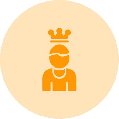 Taç. Web simgesi basit illüstrasyon