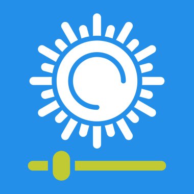 Güneş Simgesi Vektör illüstrasyonu