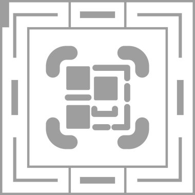 Modern bir simgenin vektör illüstrasyonu