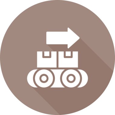 Taşıyıcı simgesinin vektör illüstrasyonu