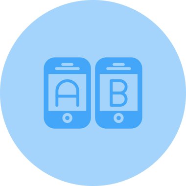 Akıllı telefon. Web simgesi basit illüstrasyon