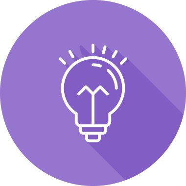 Ampul. Web simgesi basit illüstrasyon