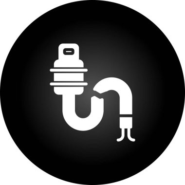 Modern oto tamir simgesinin vektör illüstrasyonu