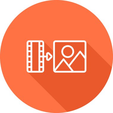 kamera simgesi vektör illüstrasyonu