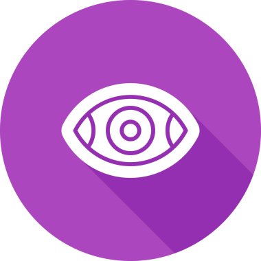 Göz simgesinin vektör illüstrasyonu