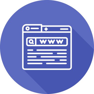 Web simgesi vektör illüstrasyonu