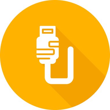 usb flash simge vektör illüstrasyonu